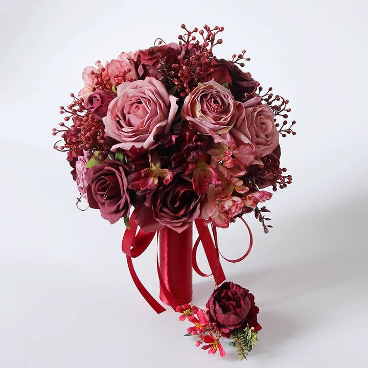Artificial Rose Wedding Bouquets